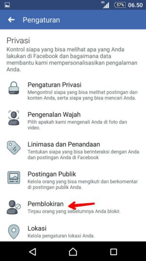 Cara memblokir akun facebook orang yang gangguin kamu (sekaligus cara bukanya) 9 Tap pemblokiran
