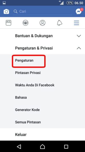 Cara memblokir akun facebook orang yang gangguin kamu (sekaligus cara bukanya) 8 Tap pengaturan