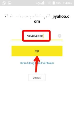 Cara buat akun KakaoTalk terbaru 10 Masukkan kode verifikasi melaui email