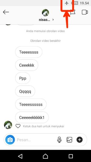 Trik melihat dan baca DM Instagram tanpa ketahuan 2 Trik hidupkan mode pesawat atau matikan data selular