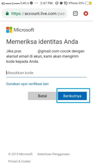 Cara mengatasi lupa kata sandi akun email outlook 6 Cara mengatasi lupa kata sandi akun email outlook 5