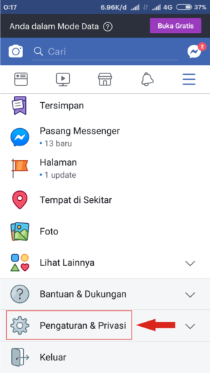 Cara memprivate atau mengunci akun facebook kamu 2 Cara memprivate atau mengunci akun facebook kamu 1