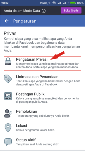 Cara memprivate atau mengunci akun facebook kamu 6 Cara memprivate atau mengunci akun facebook kamu 5