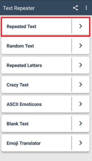 Cara nge-bom chat dan grup di whatsapp 2 Berbagai menu yang terdapat pada aplikasi Text Repeater