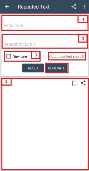 Cara nge-bom chat dan grup di whatsapp 3 Tampilan menu "Repeated Text" untuk melakukan bom chat