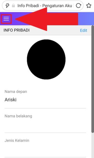 Cara mengganti password Yahoo Mail 12 pilih ikon bergaris tiga untuk menampilkan menu pengaturan akun email