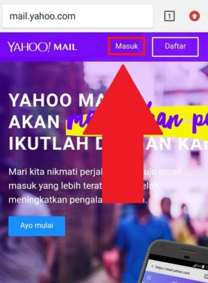 Cara mengganti password Yahoo Mail 8 Halaman awal Yahoo mail versi web browser