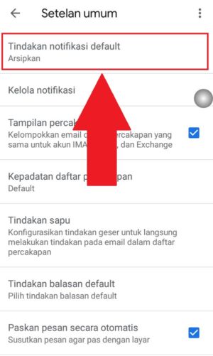 Cara menghapus pesan email sekaligus di kotak masuk gmail kamu 19 “Tindakan notifikasi default” untuk mengubah pengaturan default Gmail