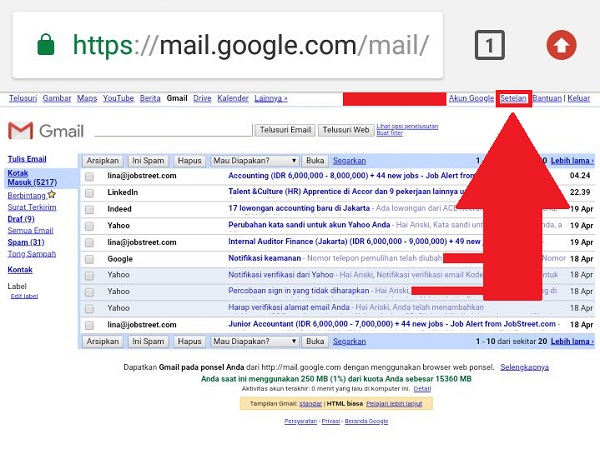 Cara menghapus pesan email sekaligus di kotak masuk gmail kamu 4 gmail versi desktop di hp jadi keliatan super kecil tulisannya
