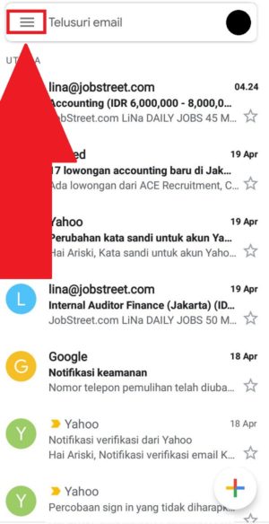 Cara menghapus pesan email sekaligus di kotak masuk gmail kamu 16 Tampilan halaman awal aplikasi Gmail