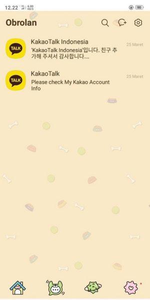 Cara cari (dan download) tema KakaoTalk gratis 15 tampilan tema saat berhasil diterapkan