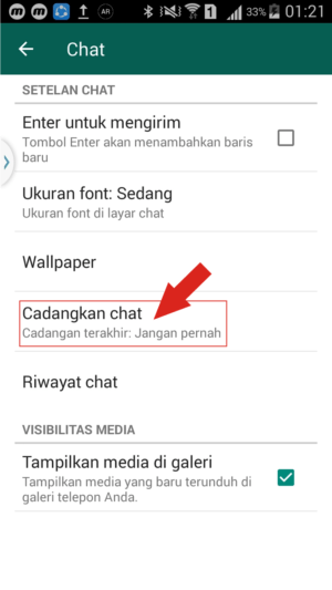Diblokir sementara saat pakai whatsapp mod? Ini cara mengatasinya 3 Cadangkan riwayat chat kamu, dan tunggu prosesnya.