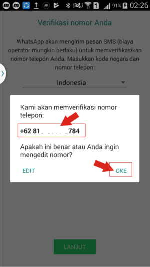 Diblokir sementara saat pakai whatsapp mod? Ini cara mengatasinya 6 Verifikasi no telpon kamu.