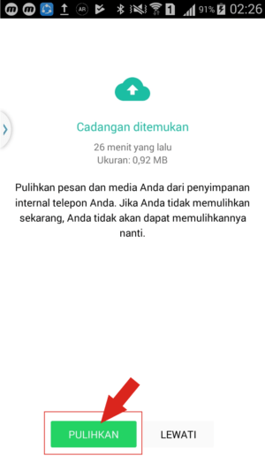 Diblokir sementara saat pakai whatsapp mod? Ini cara mengatasinya 8 Kamu tinggal memulihkan riwayat chat.
