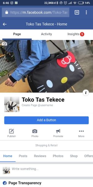 Cara membuat Fanspage Facebook lewat HP 16 Tampilan Facebook Fanpage