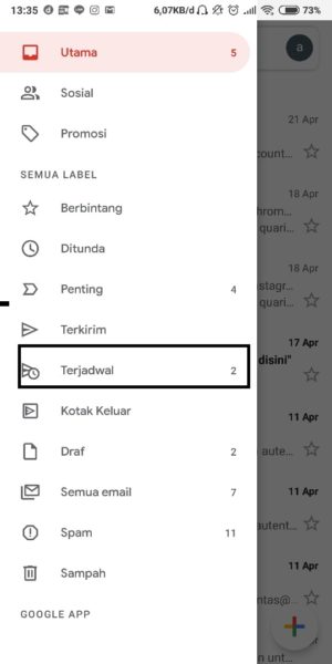 Cara setting pengiriman email terjadwal di gmail 9 piloh terjadwal