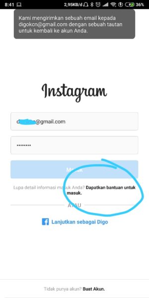 Cara mengembalikan akun Instagram yang di hack atau di bajak 16 Tap link yang diberi lingkaran