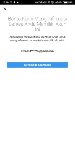 Cara mengembalikan akun Instagram yang di hack atau di bajak 9 tap tombol biru