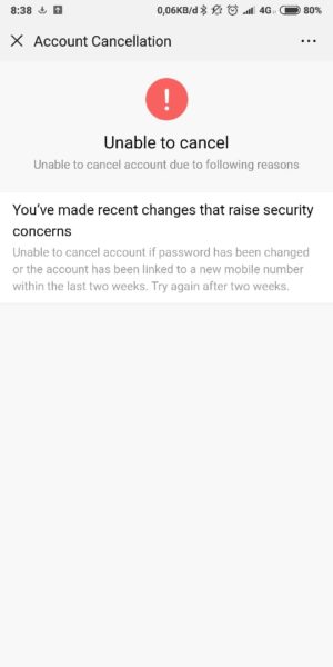 Cara menghapus (permanen) akun wechat 15 Gagal Menghapus Wechat