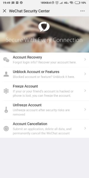 Cara menghapus (permanen) akun wechat 7 Pilih Account Cancellation