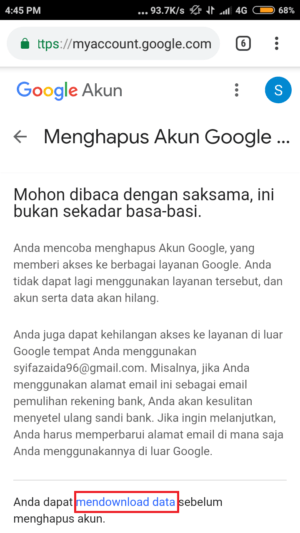 Cara menghapus akun gmail (atau akun google) 8 Cara menghapus akun gmail (atau akun google) 7