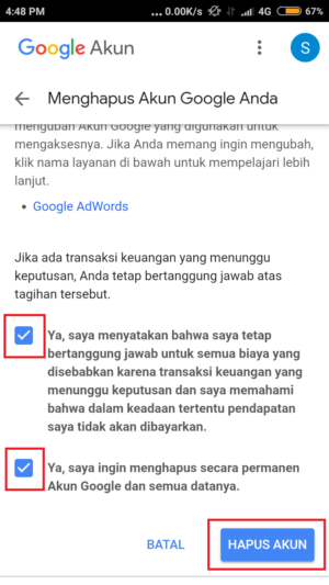 Cara menghapus akun gmail (atau akun google) 11 Cara menghapus akun gmail (atau akun google) 10