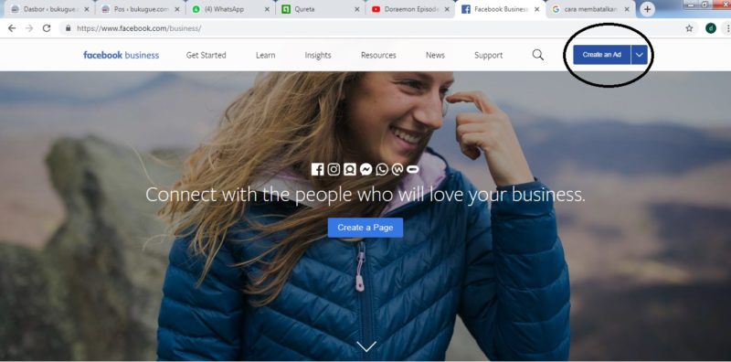 Cara membuat dan mengoptimalkan iklan di Facebook Ads 2 HAlaman Facebook Business