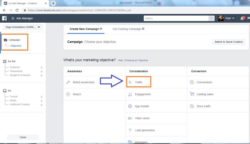 Cara membuat dan mengoptimalkan iklan di Facebook Ads 3 Memilih Objective