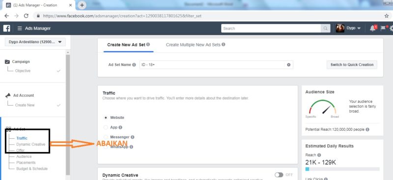 Cara membuat dan mengoptimalkan iklan di Facebook Ads 6 Item Setting Facebook Ads
