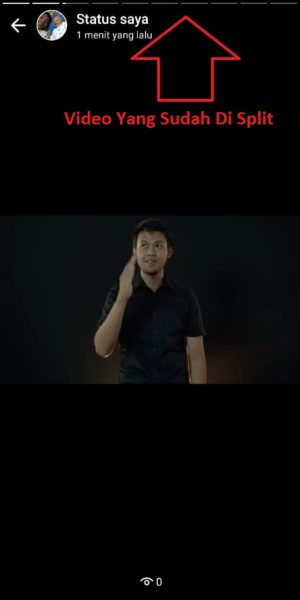 Cara menampilkan video durasi panjang di status Whatsapp 11 status video