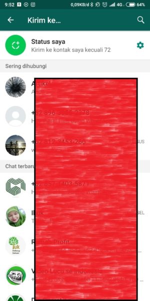Cara menampilkan video durasi panjang di status Whatsapp 21 pilih status saya