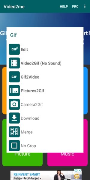 Cara menampilkan video durasi panjang di status Whatsapp 16 pilih video to gif