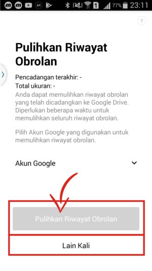 Bisakah pakai 1 akun Line di 2 HP ? 5 Pilih pulihkan riwayat chat Line kamu atau tidak.