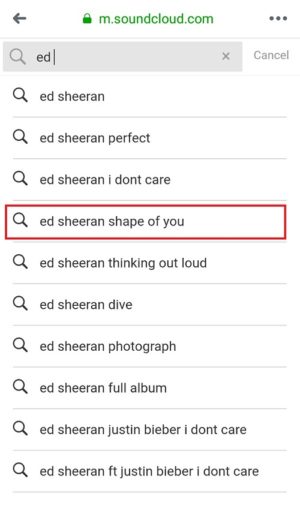 Cara upload lagu (musik) ke Facebook 12 Ketikkan nama penyanyi atau judul lagu