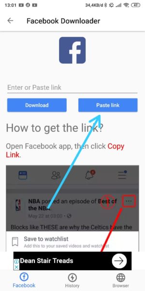 Cara download video di facebook 20 Paste Link