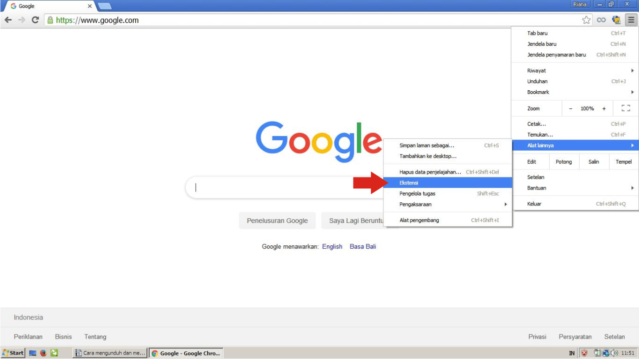 Cara menggunakan Google Maps secara offline 10 Buka Google Chrome dan cari ekstensi.