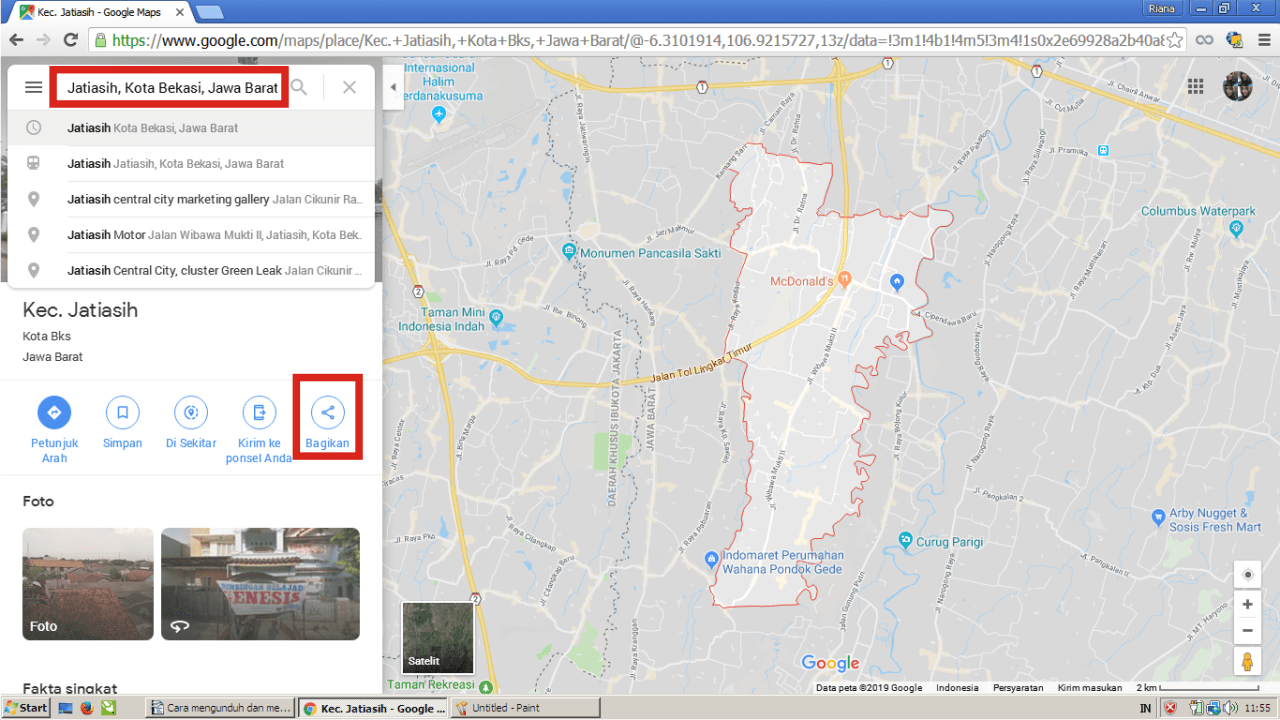 Cara menggunakan Google Maps secara offline 14 Buka Google Maps di Chrome, dan ketikkan sebuah alamat.