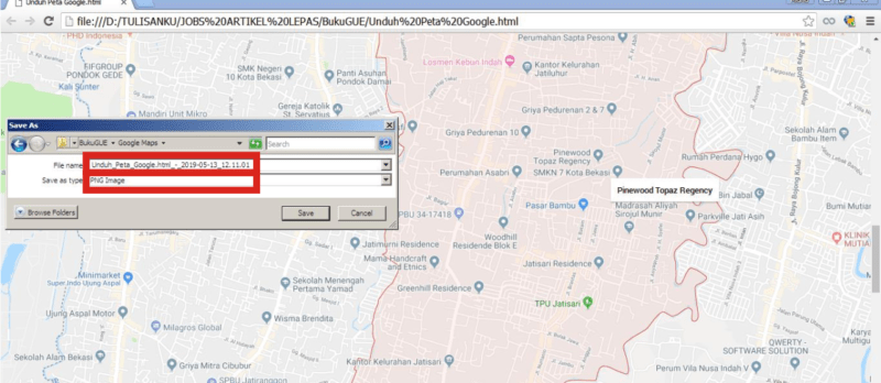 Cara menggunakan Google Maps secara offline 20 Kamu bisa menyimpan peta Google Maps yang sudah menjadi gambar.