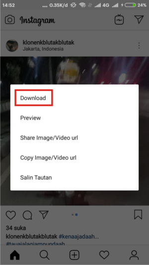 Apa itu Instagram mod? Kelebihannya dibandingkan Aplikasi Instagram biasa 7 Klik download.