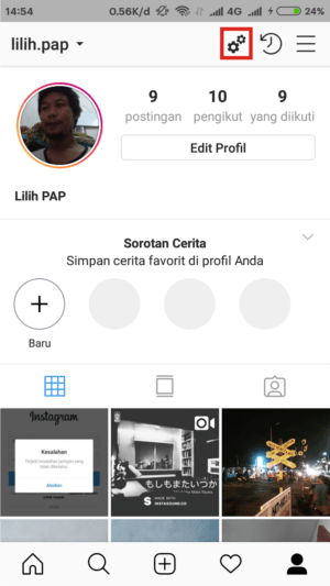Apa itu Instagram mod? Kelebihannya dibandingkan Aplikasi Instagram biasa 11 klik ikon gir yang ada di pojok kanan atas.