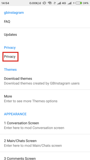 Apa itu Instagram mod? Kelebihannya dibandingkan Aplikasi Instagram biasa 12 Klik privasi.