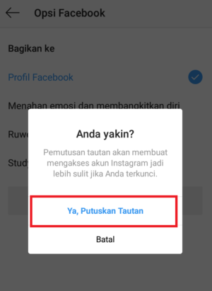 Cara memutuskan hubungan akun facebook dengan instagram 24 Cara memutuskan hubungan akun facebook dengan instagram 23