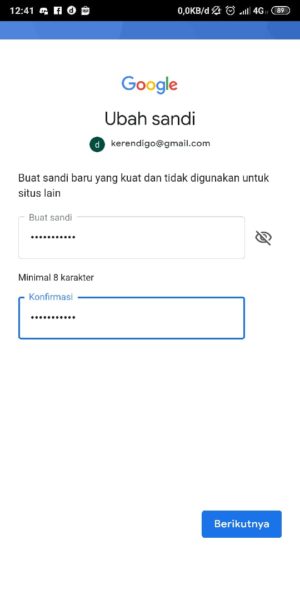 Lupa Password Gmail kamu? Ini 5 cara mengatasinya 13 Masukkan Pasword Baru