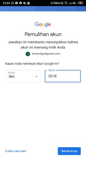 Lupa Password Gmail kamu? Ini 5 cara mengatasinya 18 Memasukkan Tanggal dan Tahun