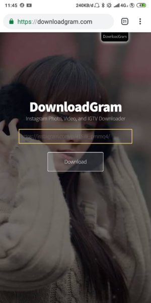 Cara download video di Instagram lewat HP atau PC 3 Buka Situs Downloadgram.com