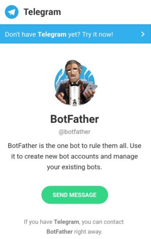 Pengertian, fungsi dan cara menggunakan bot telegram 1 @BotFather adalah bot untuk menciptakan atau melahirkan bot - bot baru di Telegram