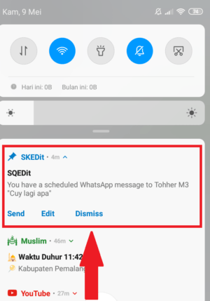Cara menjadwal pengiriman pesan whatsapp agar terkirim otomatis 38 Cara menjadwal pengiriman pesan whatsapp agar terkirim otomatis 37