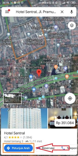 Cara setting ganjil genap di google maps 2 Plilih Petunjuk Arah