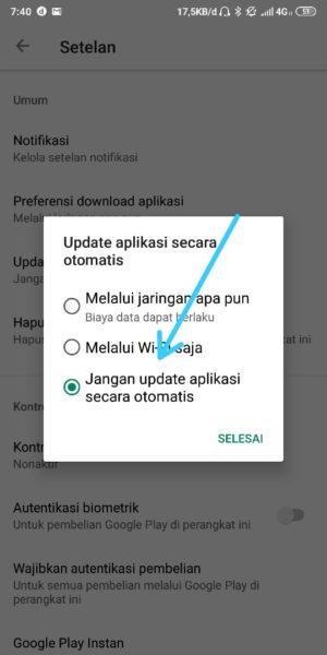 Cara menurunkan versi instagram ke versi lama 5 Pilih Jangan Update Otomatis