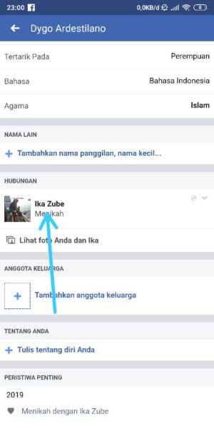 Cara menambahkan atau mengubah status hubungan facebook 19 Status Hubungan Akan Otomatis Berubah